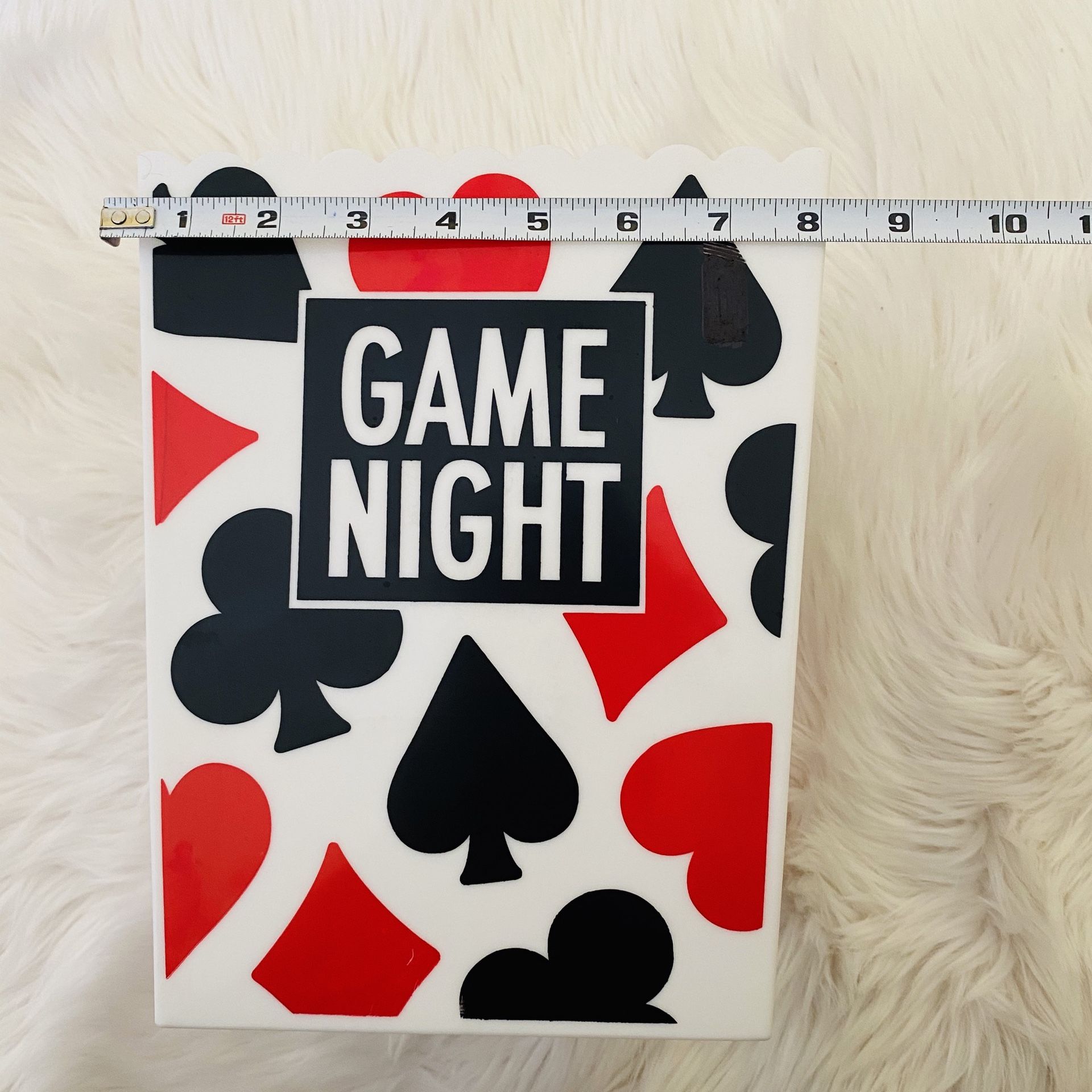 Game Night Waste Basket Trash Container