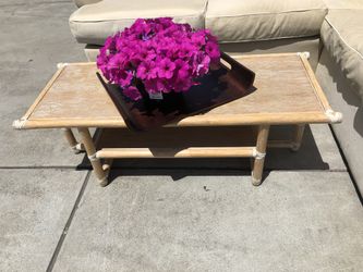 Bamboo coffee table