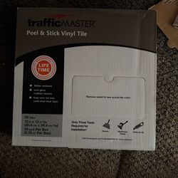 Peel and stick vinyl tile