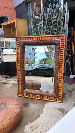 Beautiful bamboo mirror