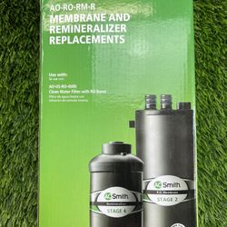 A.O. Smith Set  Replacement Filter #960788 Membrane & Remineralizer New