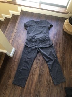 Grey Dickies Brand Scrub Set