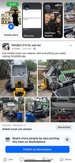 Full Mobile Trash Can Cleaner