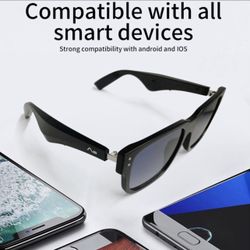 Fashion smart Polarized audio Wireless Headset Acetate Eyewear . Bluetooth earphone sunglasses