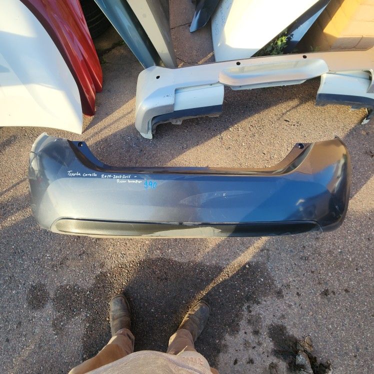 Toyota Corolla Rear Bumper 2014 2015 2016 Part $90