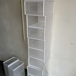 Plastic Shoe Organizer- Stackable 