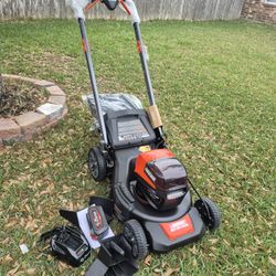 56V 21 in. Cordless Battery Walk Behind Self-Propelled Lawn Mower with 5.0Ah Battery and Charger