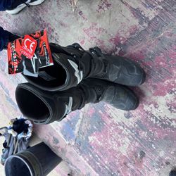Alpinestars Tech 3 Motocross Boots – Black – Good Condition
