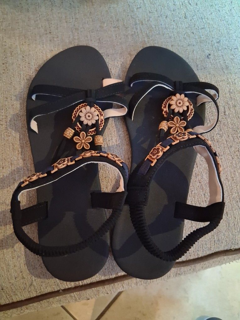Black Dress Sandals