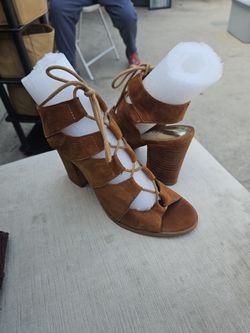 Woman's Suede Jacket Large And Shoes 8.5