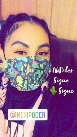 Nopales Cactus Cotton Material Facemasks Mascarillas