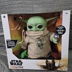 New - Mattel Star Wars The Child Baby Yoda (Grogu) The Mandalorian with 4 Accessories 12" Tall - Disney - Action Figure - Toy - Collectible - Movies 