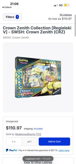Pokémon Crown zenith Collection box