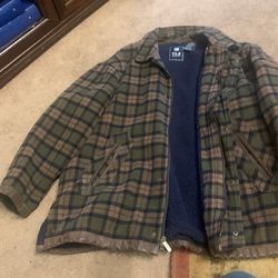 Fila Sport Jacket, Large Green, Brown And Black Men