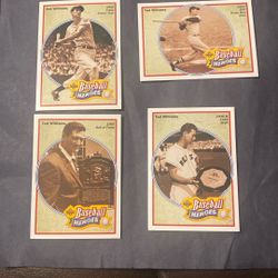 Ted Williams 4 Card Baseball Heroes Lot