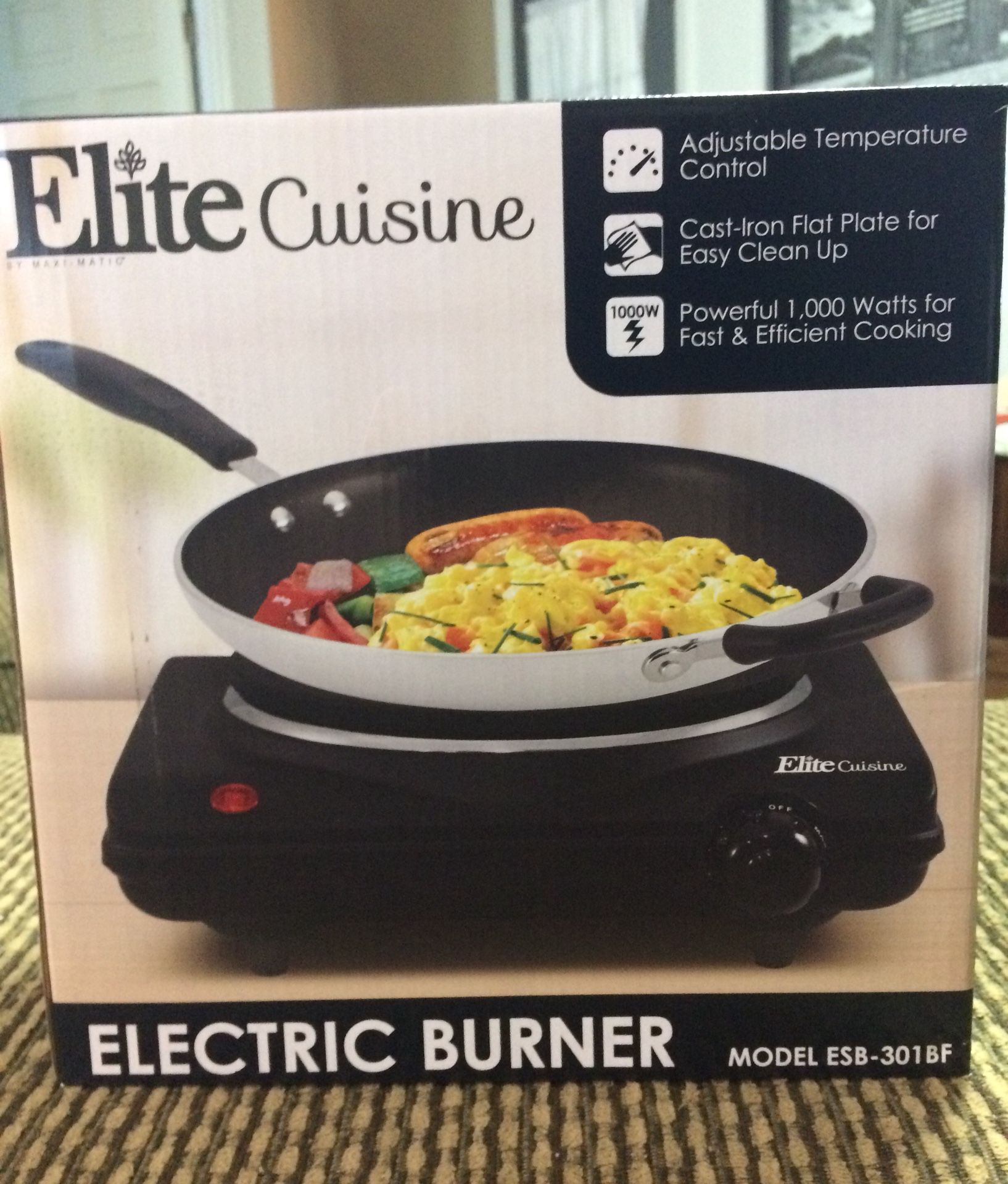 Elite cuisine electric single burner