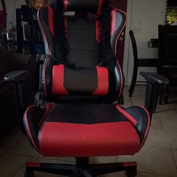 Gaming Chair, Office Chair High Back Computer Chair Leather Desk Chair Racing Executive Ergonomic Adjustable Swivel Task Chair with Headrest and Lumba