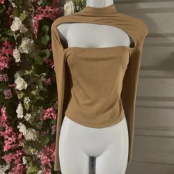 Ribbed Nude Color Top