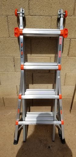 18ft Little Giant Megalite ladder/Escalera de 18pies! Like-new condition! Semi-nuevo condicion 300lp