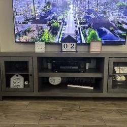 71” Gray TV Stand 