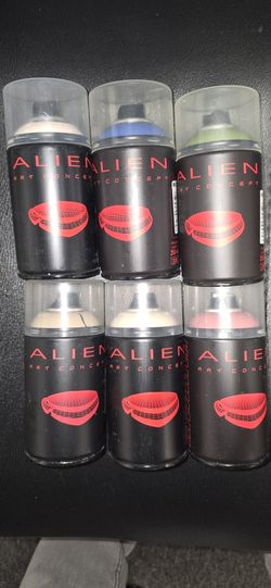 6 Pack of ORIGINAL MTN ALIEN SPRAY SPRAYPAINT Spanish Montana