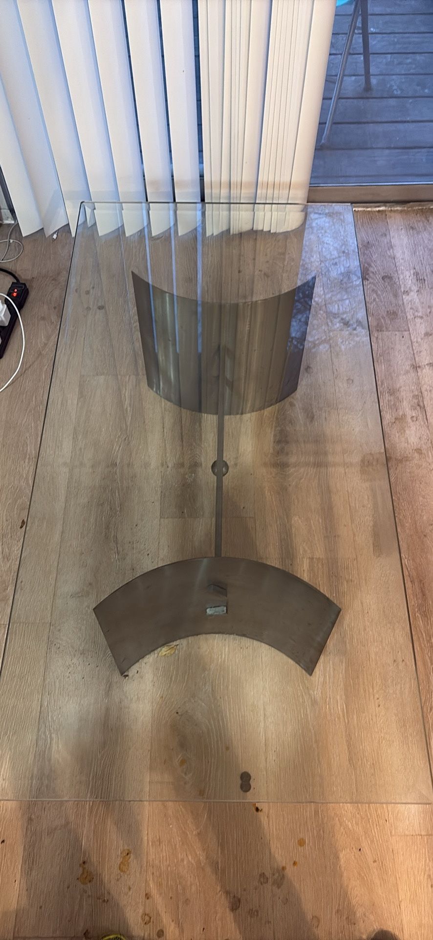 Stainless Steel Glass Coffee Table 