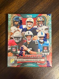 2026 BOWMAN FOOTBALL MEGA BOX (42 Cards) w/Chrome NFL Brand New Sealed