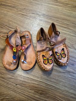 Huarache de piel