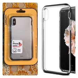 BRAND NEW/SEALED iPhone X Case, (Diamont - Black Metallic) Crystal Clear Slim Fit Full Body Cover