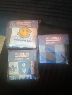 Dutch Bros tote bags