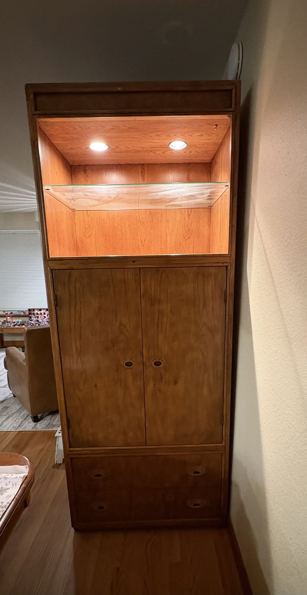 Tall Wood Cabinet