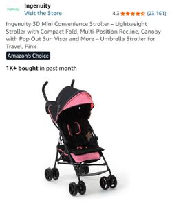 Ingenuity 3D Mini Convenience Stroller – Lightweight Stroller with Compact Fold - NEW