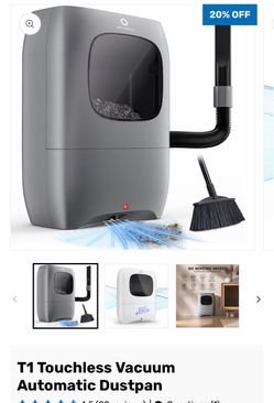 Brand New T1 Touchless Vacuum Automatic Dustpan White