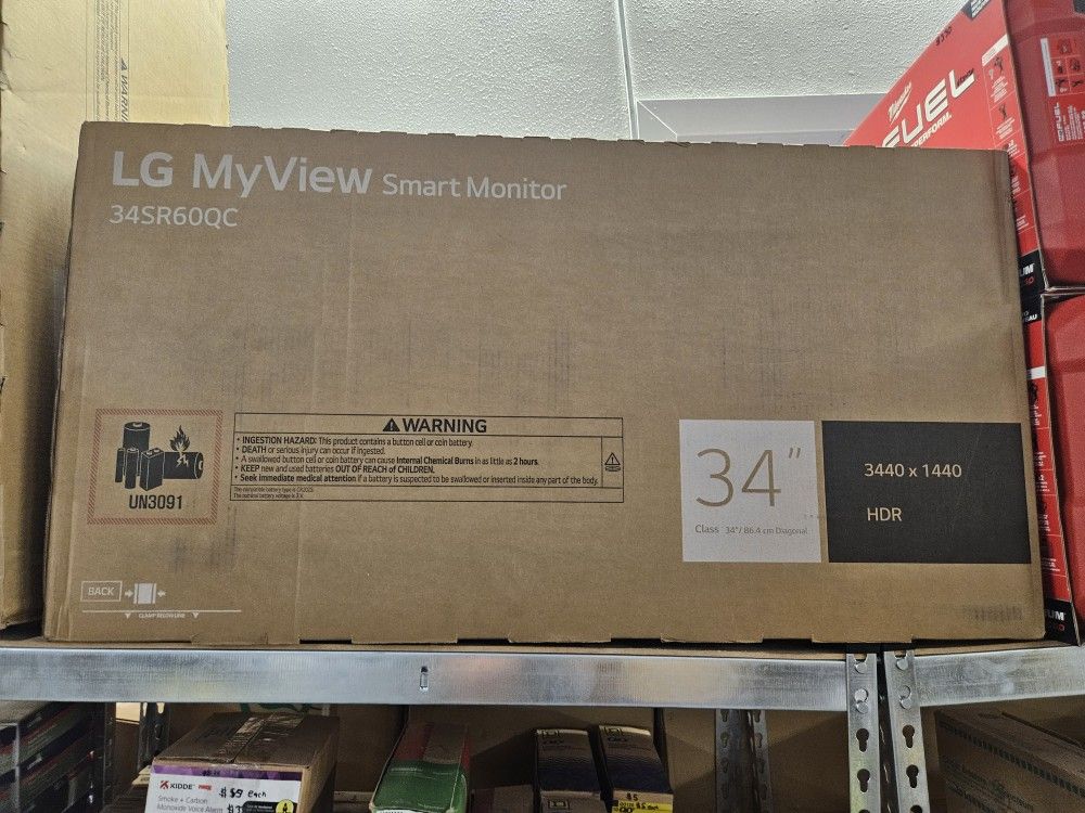LG My View Smart Monitor 34" HDR Curved White