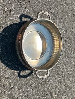 Vintage Regency Silver Round Dish/Bowl with handles