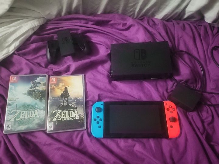 nintendo switch with games