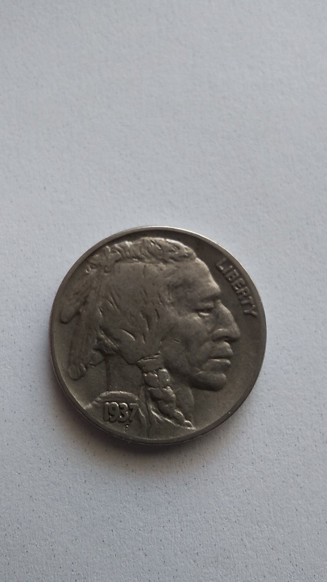 1937 Indian nickel
