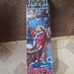 SIREN SKATEBOARDS THE CHURCH JESUS LOGO SKATEBOARD DECK SIZE 8.0