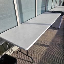 LIFETIME 96 in. Almond Plastic Folding Banquet Table