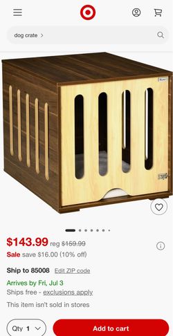 Indoor dog crate / end table