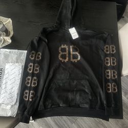BALENCIAGA  Crypto Hoodie Black Faded