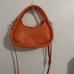 Orange Crossbody Purse 