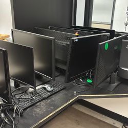 Monitors and keyboards 