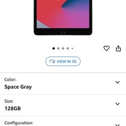 Apple iPad (10.2-inch, Wi-Fi, 128GB, 8th Generation) - Space Gray