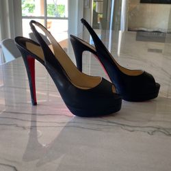 Christian Louboutin Peep Toe Heels