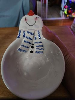 Cute Table Or Shelf Snowman Decoration 