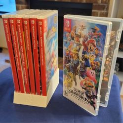 Nintendo Switch Games & Smash Bros Ultimate Case