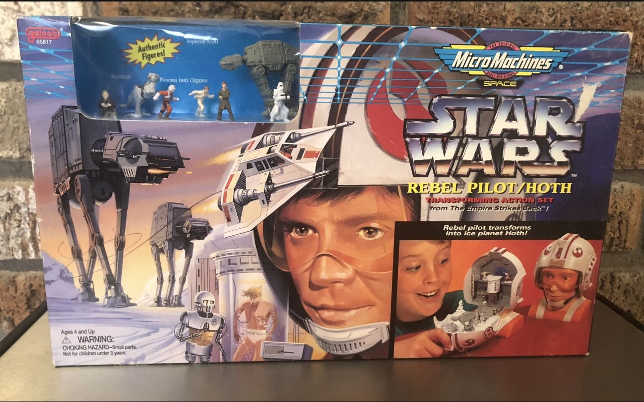Star Wars Micro Machines 1996 Sealed Rebel Pilot / Hoth Toy