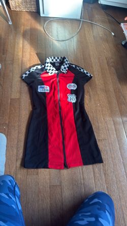 Female race, car driver costume size S