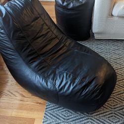 Bean Bag Recliner/Gaming Chair With Stool/Bag Table